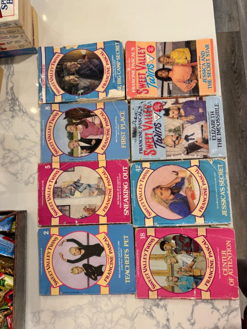 Lot of 8 Vintage Sweet Valley Twins Books | Francine Pascal 80s 90s Bantam Skyla